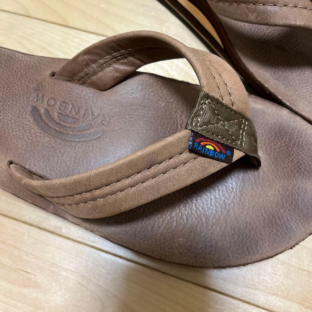 レインボーサンダル　ラグジュアリーレザー　ダブルレイヤー