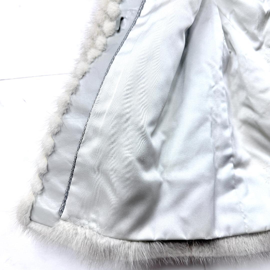 美品 EMBA サファイアミンク ファーコート 鑑定書あり エンバ 毛皮