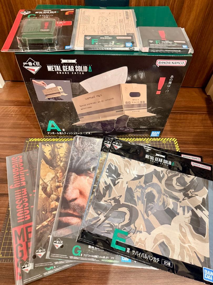 一番くじ メタルギア ソリッドA賞 ティッシュケース、エフェクトーンおまけセット