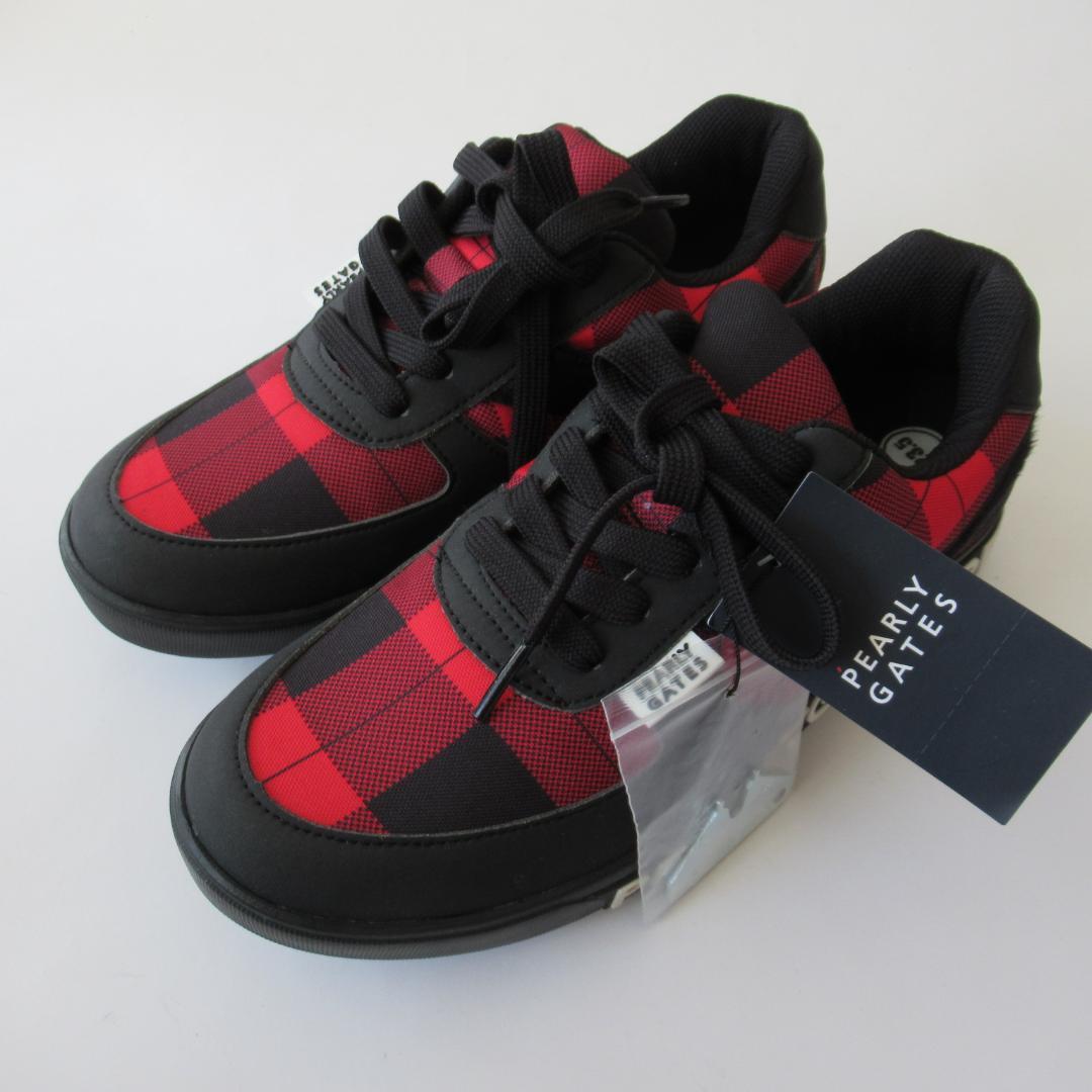 パーリーゲイツ新品 スパイク ゴルフシューズ 専用袋・レンチ付 23.5ｃｍ