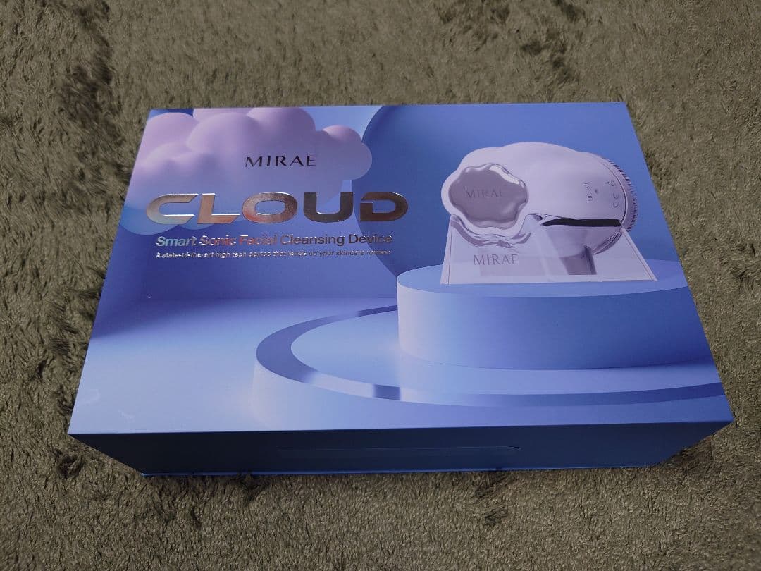LED美容ライト搭載音波洗顔ブラシ　MIRAE CLOUD