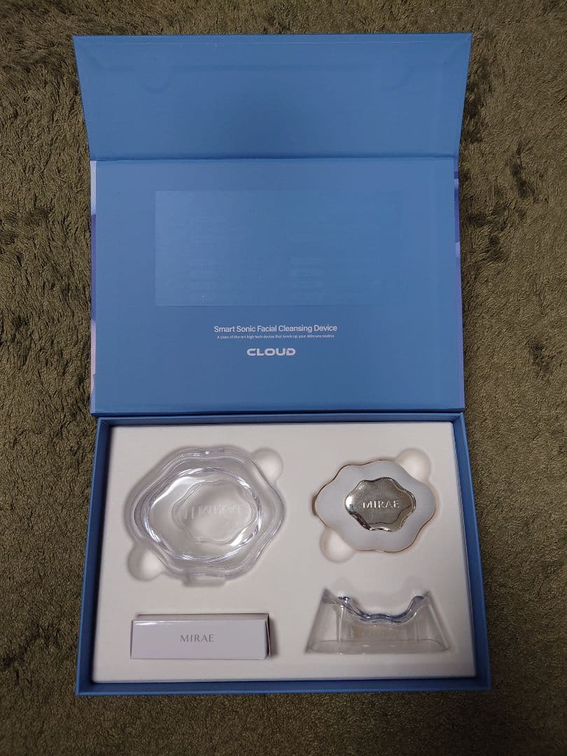 LED美容ライト搭載音波洗顔ブラシ　MIRAE CLOUD