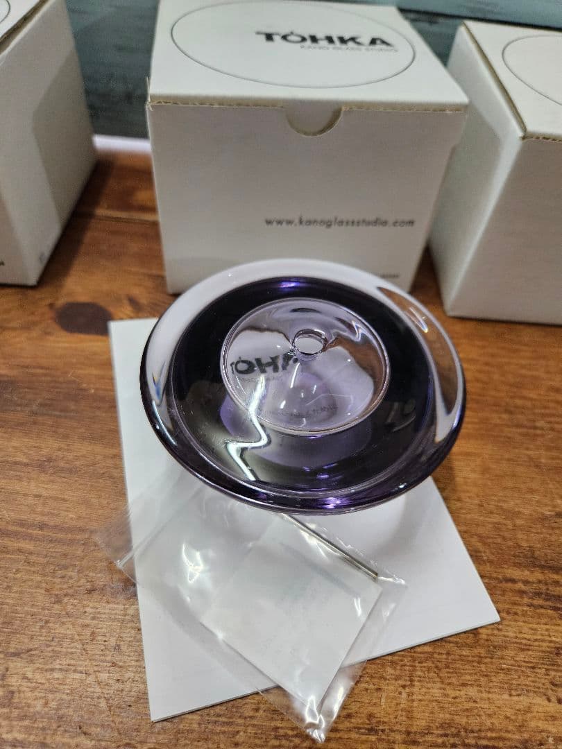 5点 狩野智宏 作 オイルランプ ガラス キャンドル TOHKA 狩野派 未使用