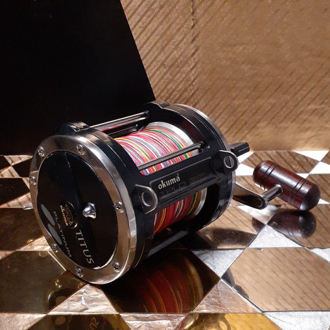 OKUMA TITUS TPLD 90 レバードラグ トローリング 船用 美品