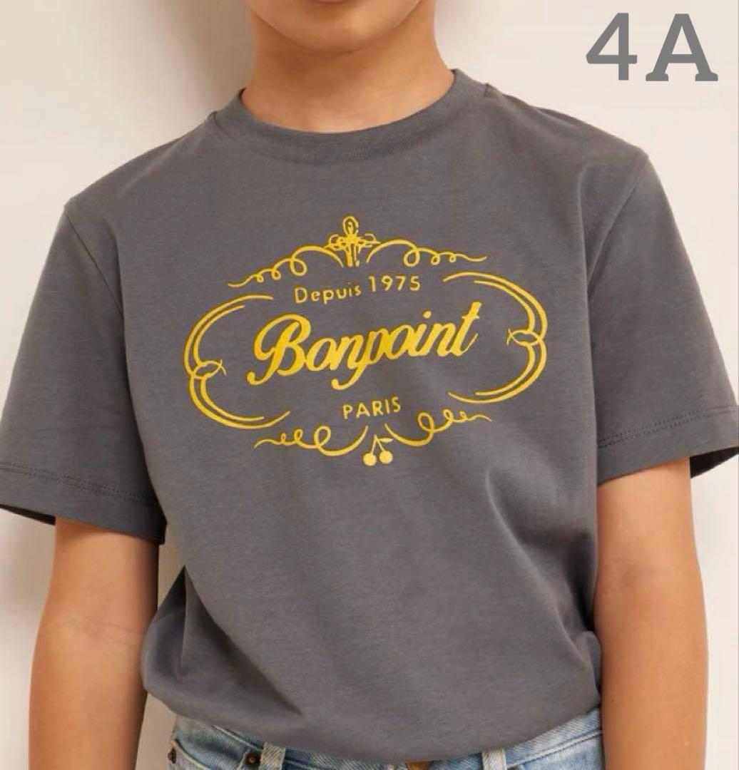 新品 未使用 タグ付き Bonpoint ボンポワン ロゴ Tシャツ 4A