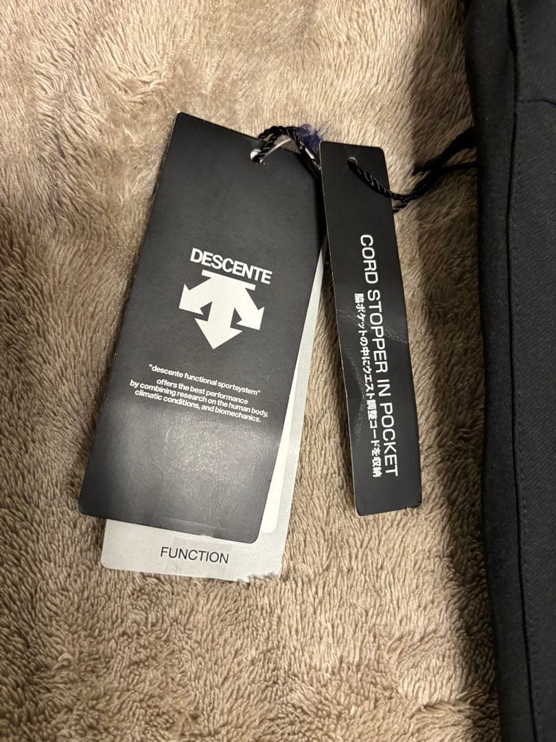 美品★DESCENTE 裏起毛ストレッチ 暖パン　ブラックパンツ