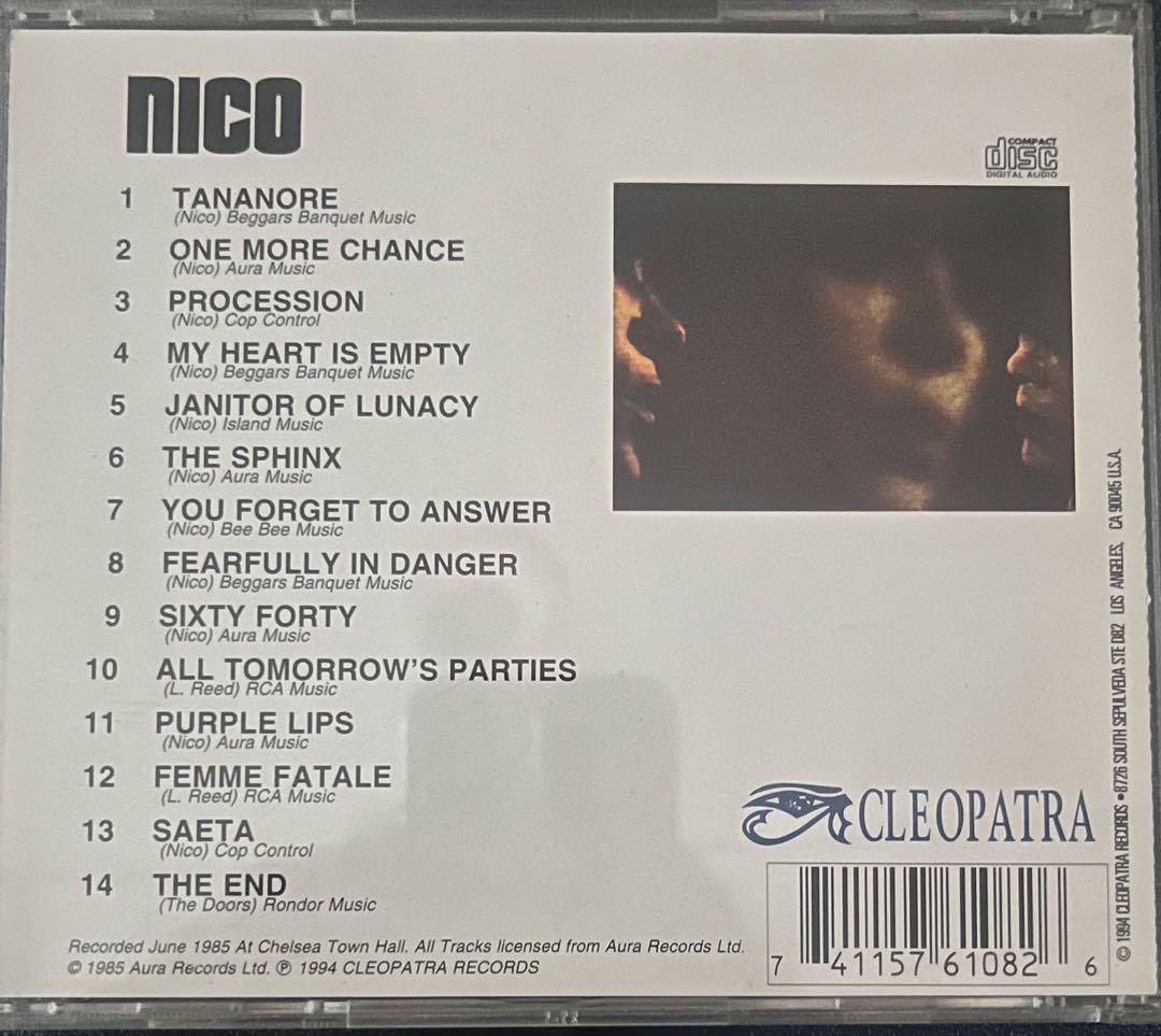 洋楽 NICO Chelsea Girl Live