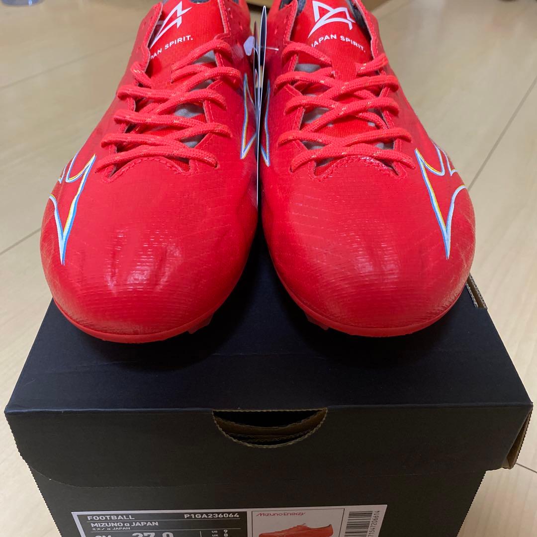 ★新品未使用・送料無料 ミズノ アルファ ジャパン 27cm レッド★