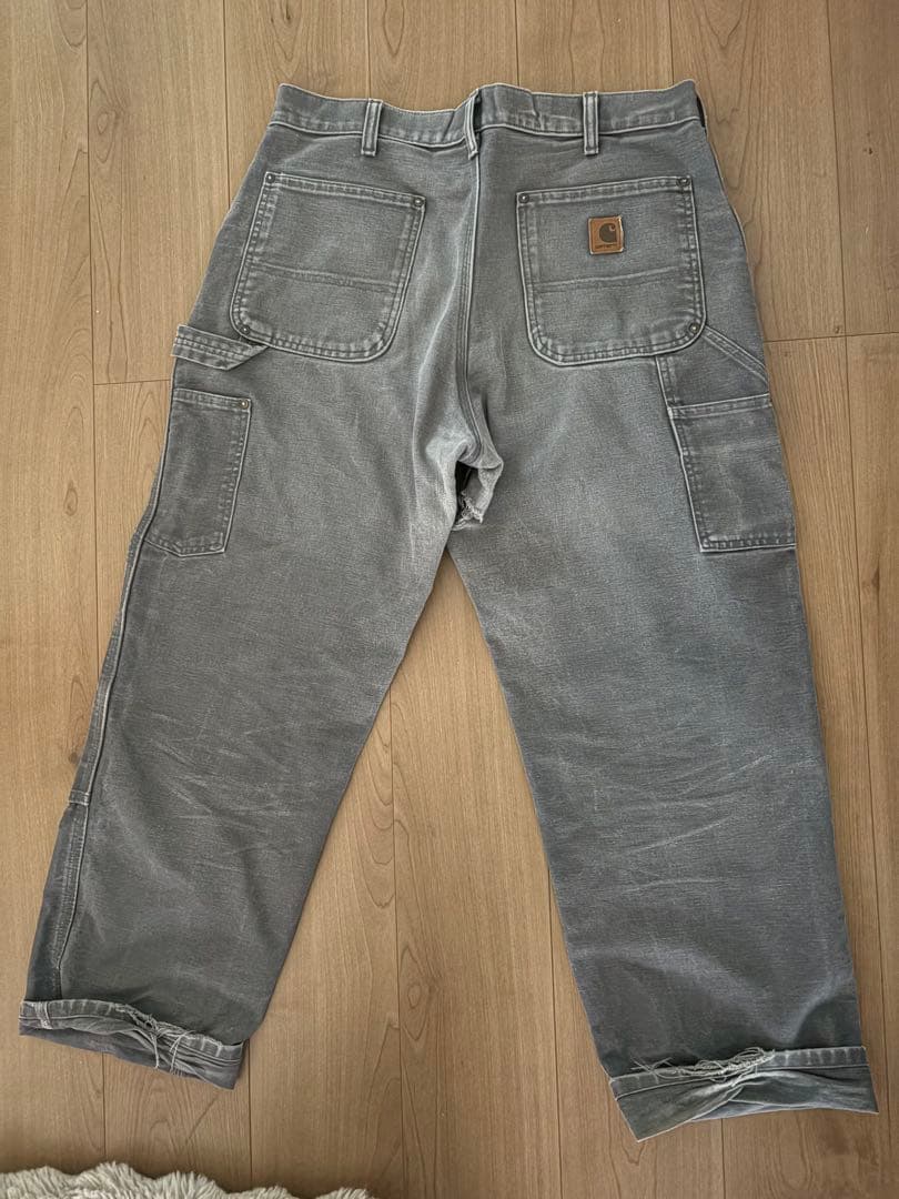 あ*な様 carhartt ダブルニーパンツ‼︎‼︎グレー カーゴパンツ　34イ