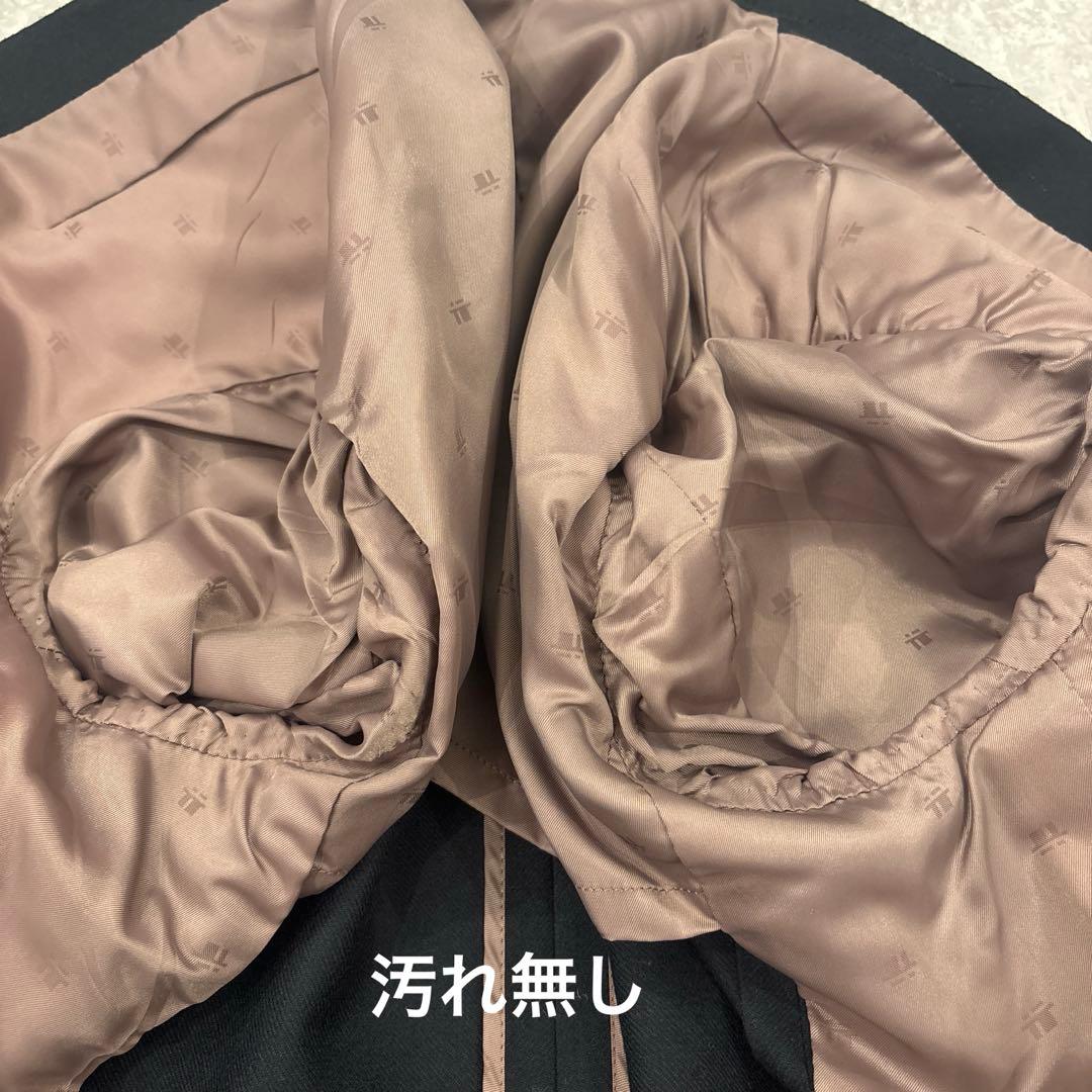 【美品】✨上質イタリア製　黒　ダブルブレストジャケット　金ボタン　M【A5】