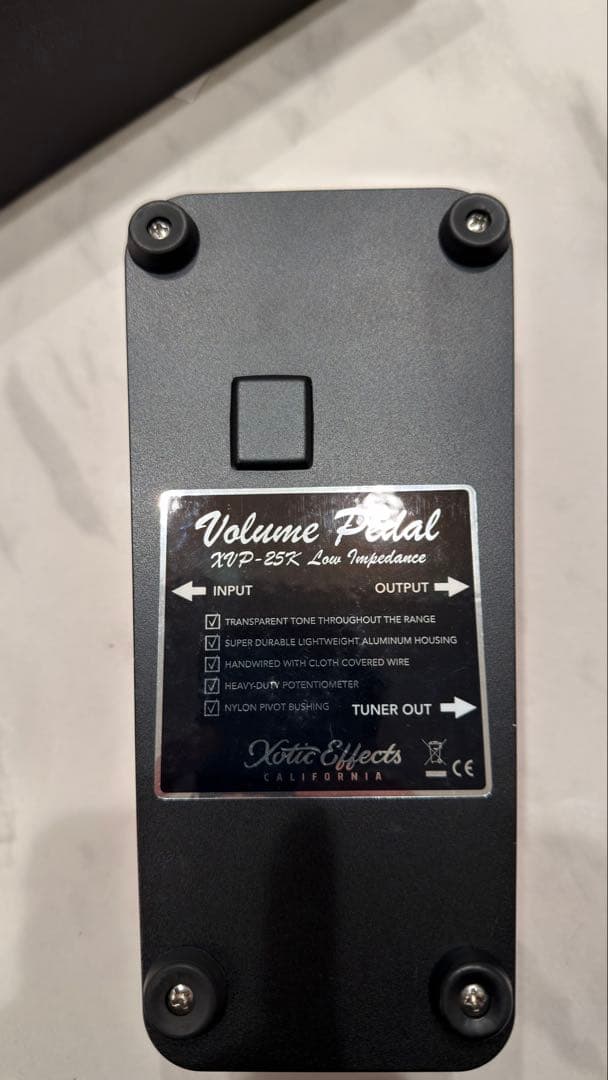 Xotic XVP-25K ボリュームペダル　ローインピーダンス