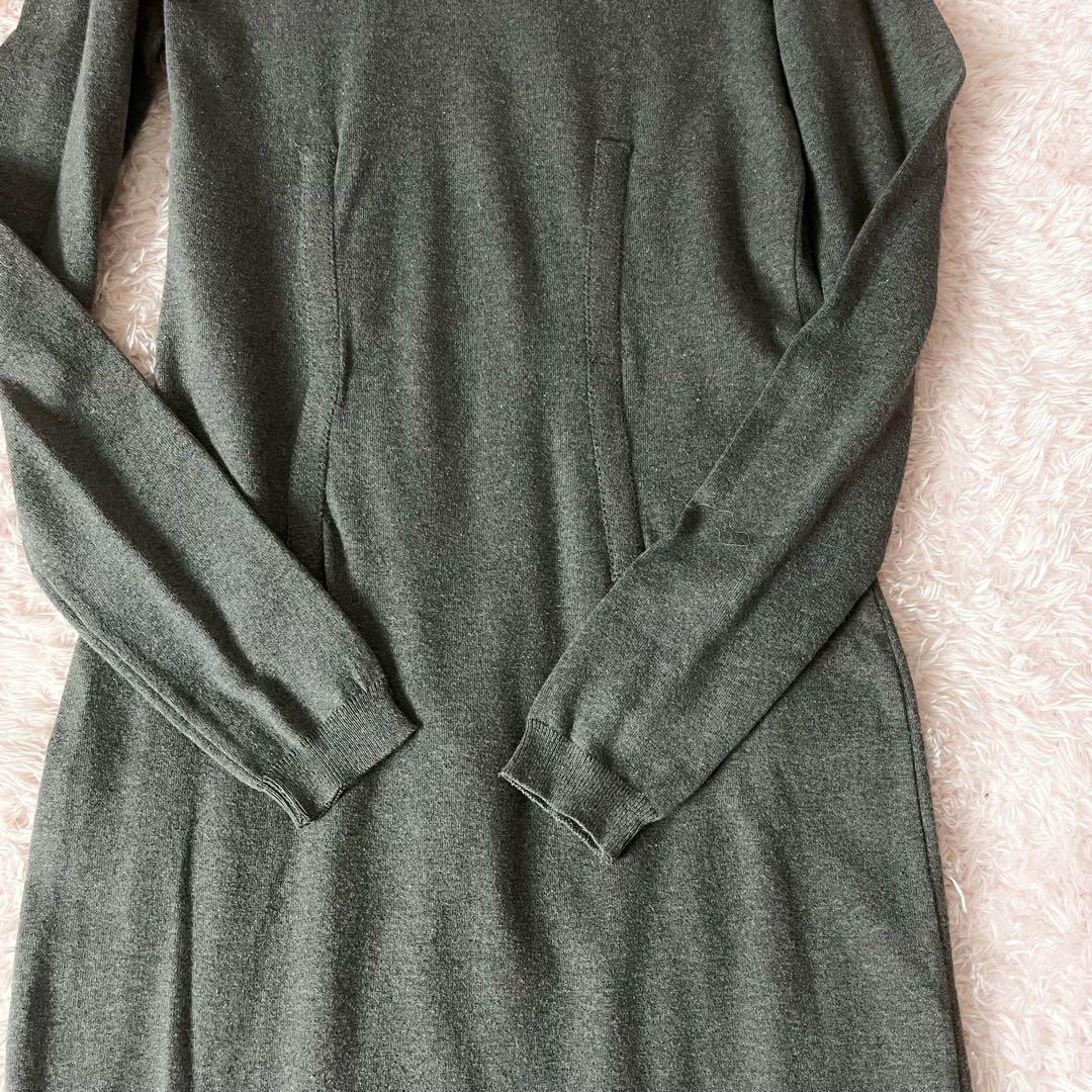 ︎✖︎ ジャンポールゴルチエ ロング ワンピース コットン ニット グレー L