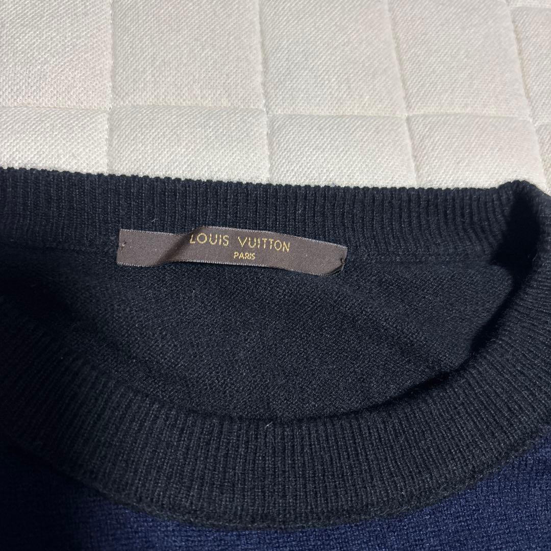 ルイヴィトン カシミヤ100% クルーネック ハイゲージ ニット セーター