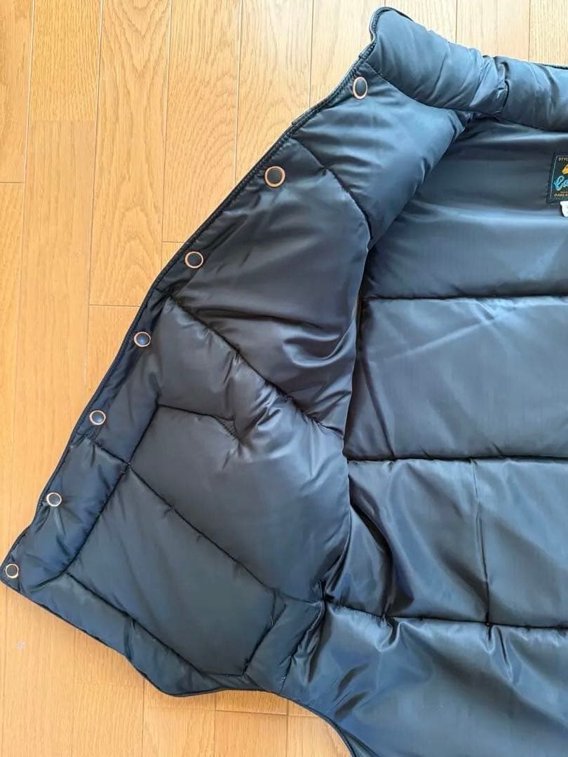 海坊主　レインボーカントリー　レザーダウンベスト黒　　　サイズXL