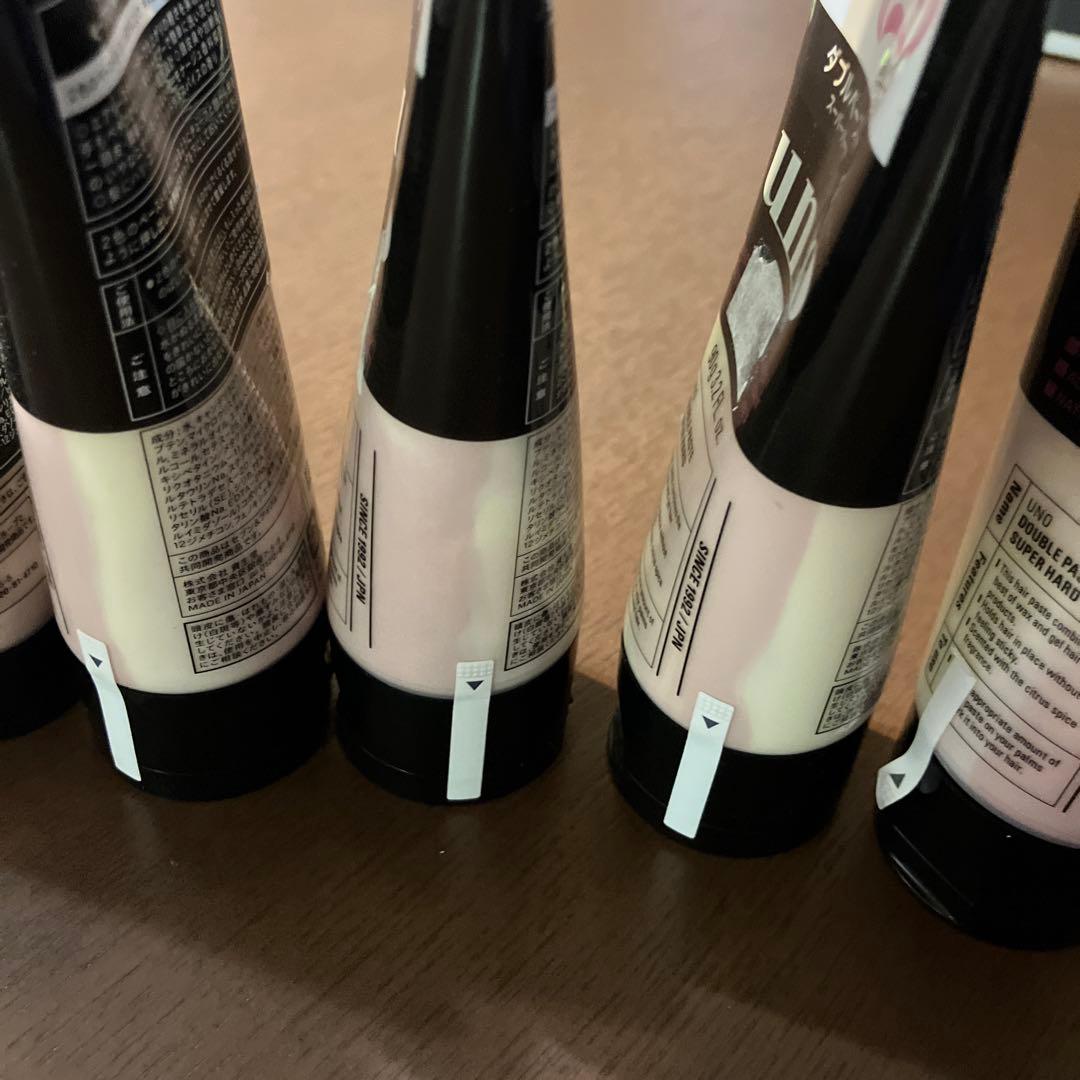 【未使用品】uno ウーノ ヘアボンドジェル ダブルペースト スーパーハード