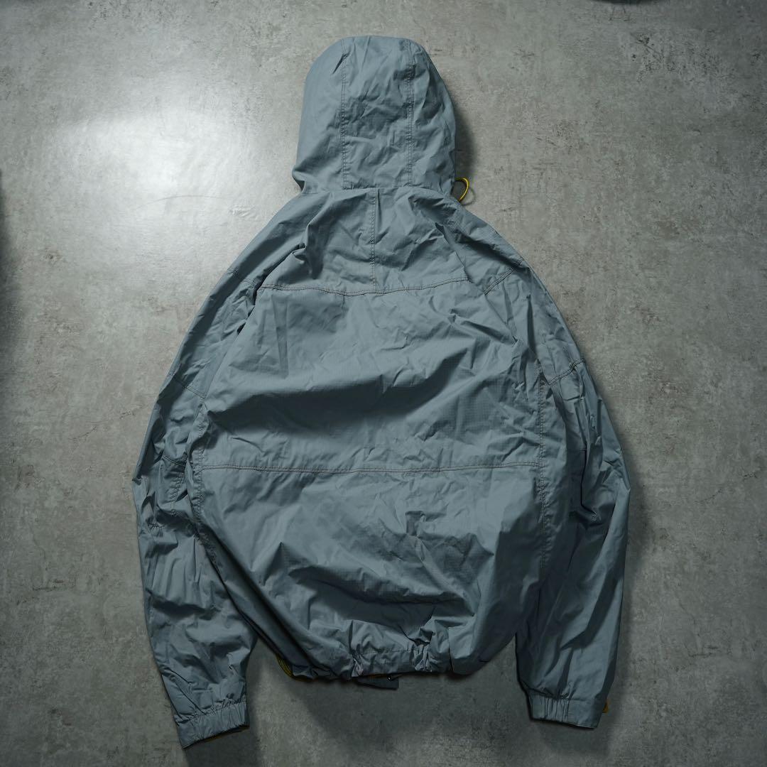y2k ナイロンシェルジャケットシルバー テック系 archive 00s