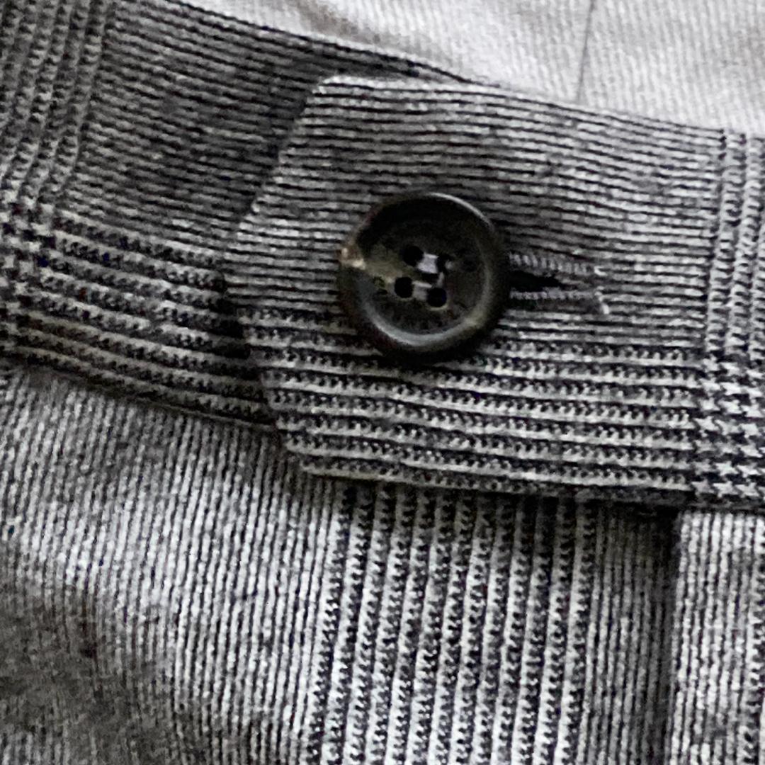 ブルネロクチネリ　パンツ　44　トラウザーズ　チェック　グレー