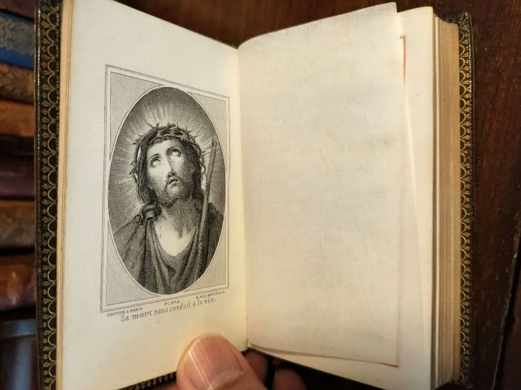 1882年ミニチュア聖書I'mitation de jesus-Christ