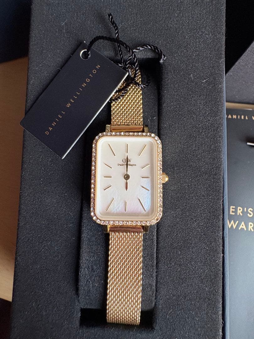 お値下げ ダニエルウェリントン QUADRO LUMINE BEZEL ゴールド