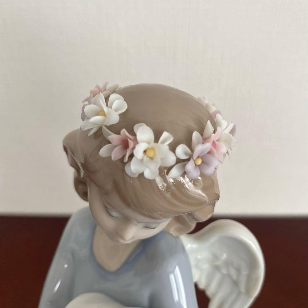 LLADRO リヤドロ 『 天使の宝もの 』うさぎを抱いた天使 うさぎ 天使
