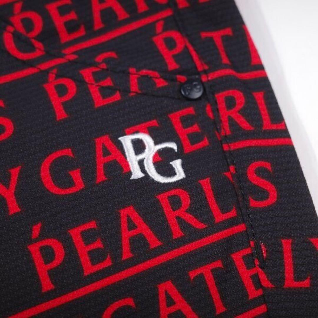 【PEARLY GATES】レディースメゾンロゴ柄ドビーストレッチロングパンツS