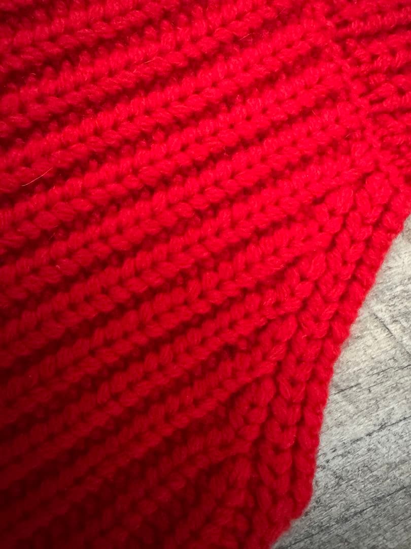 HYKE ニットベスト ビスチェ 赤 レディース