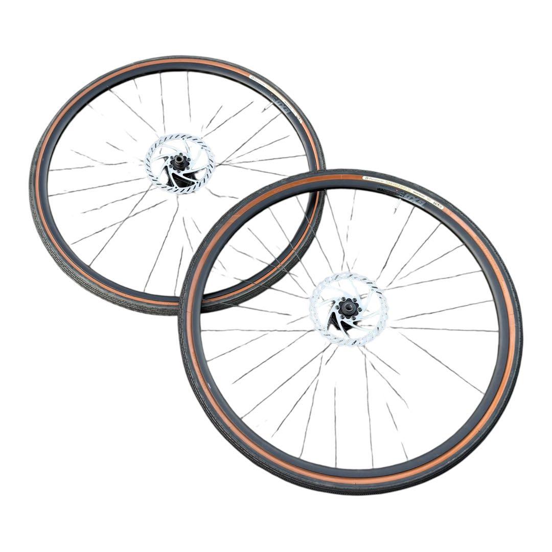 ディスクブレーキ用ロード／グラベルホイールセット 700×35C タイヤ付き