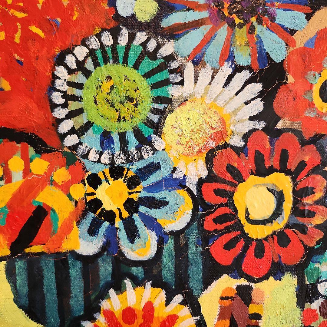 田渕眞兒　油絵　抽象画