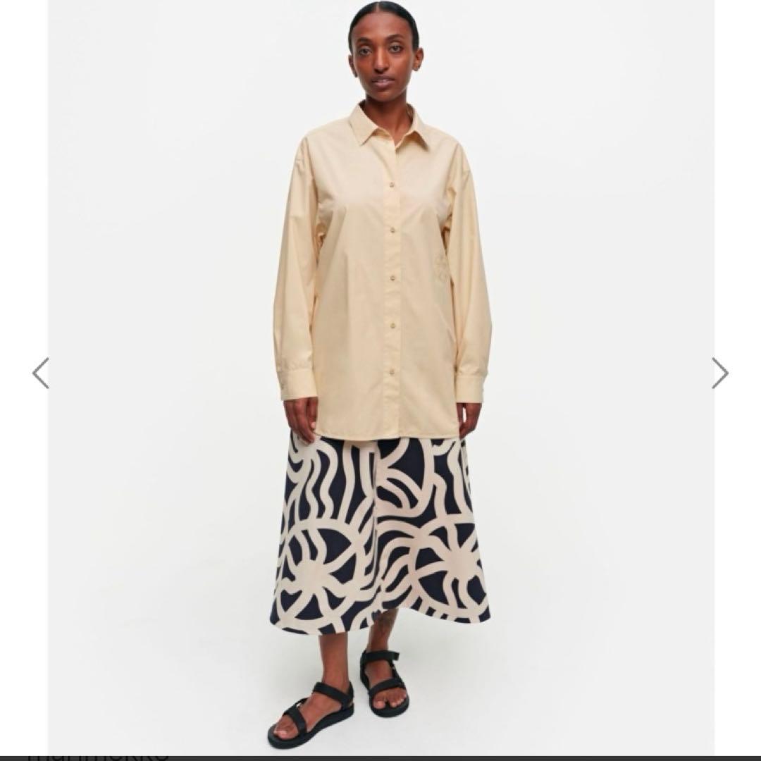 【2023SS】marimekko / Griste Solid コットンシャツ