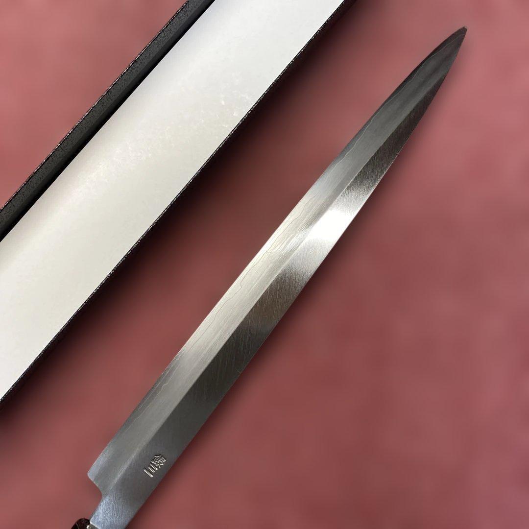 銀三　両刃　柳刃包丁　300㎜ 尺0寸