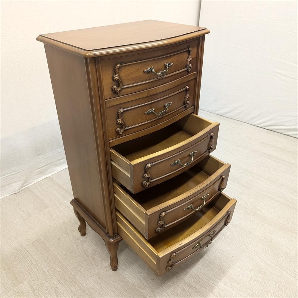 猫脚　リビングチェスト　チェスト　引き出し　タンス　ドロワー　小物収納　イタリア