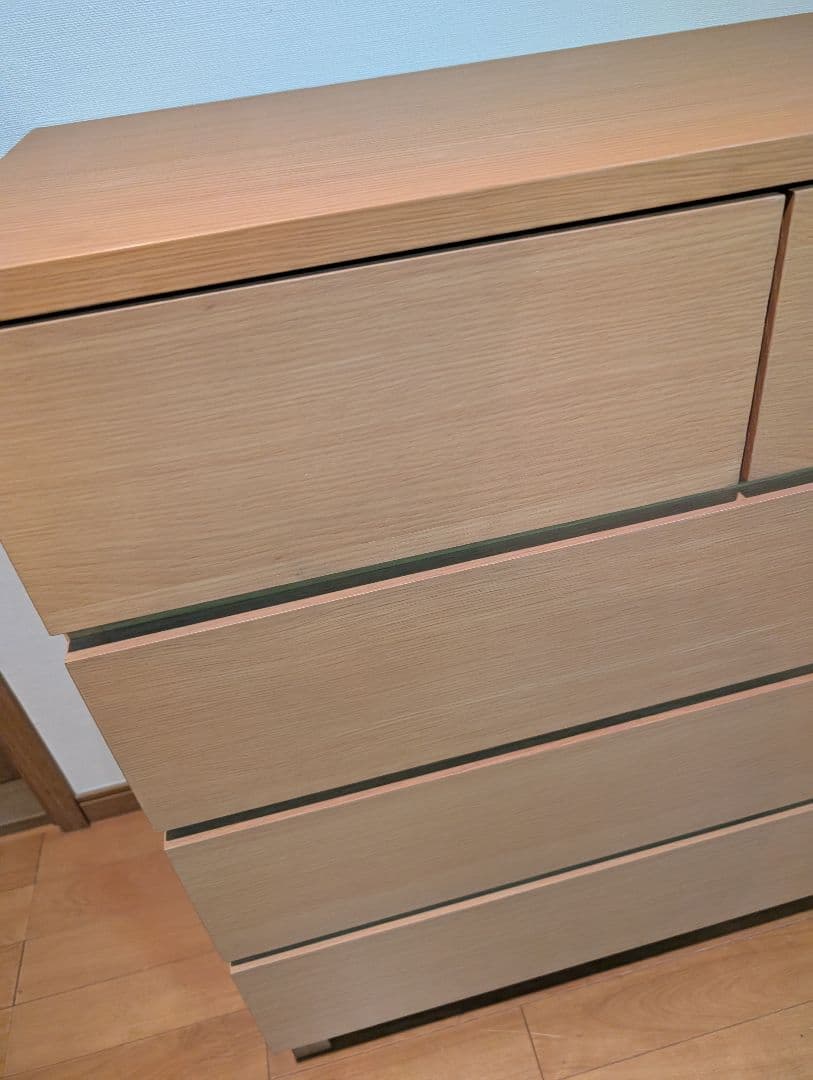 《送料込》無印良品 木製チェスト 4段 オーク材 タンス 衣装ケース