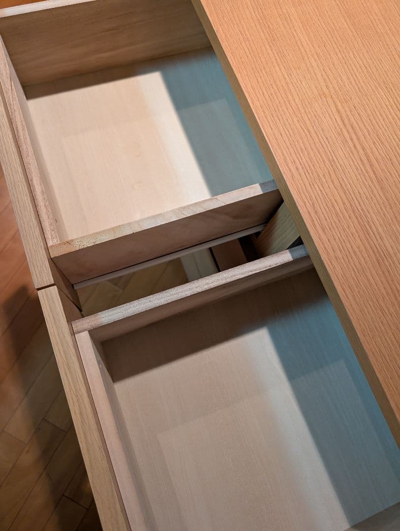 《送料込》無印良品 木製チェスト 4段 オーク材 タンス 衣装ケース