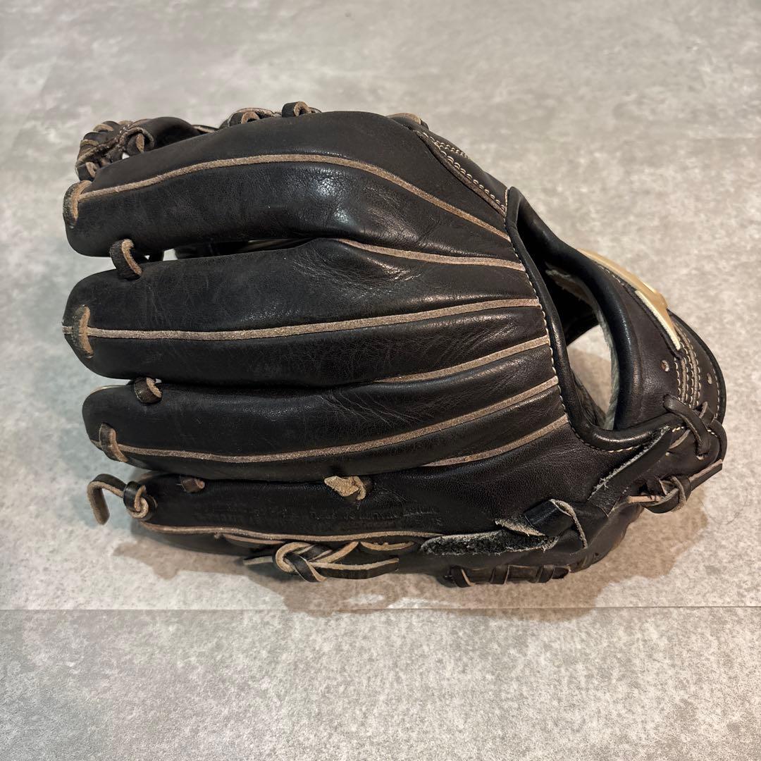 MIZUNO（ミズノ） グローバルエリート 内野手 軟式 グローブ ブラック