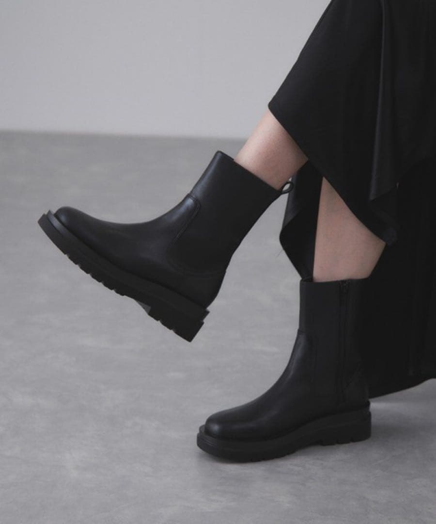 ADAM ET ROPE' ストレッチブーツ 39 ブラック