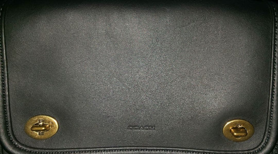 ボディーバッグ ブラック 本革 オールドCOACH