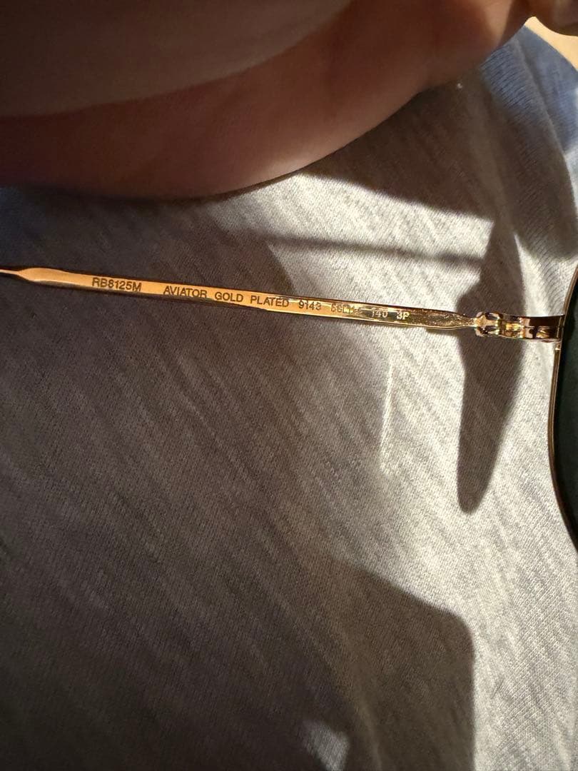 小物 Ray-Ban RB8125M AVIATOR TITANIUM