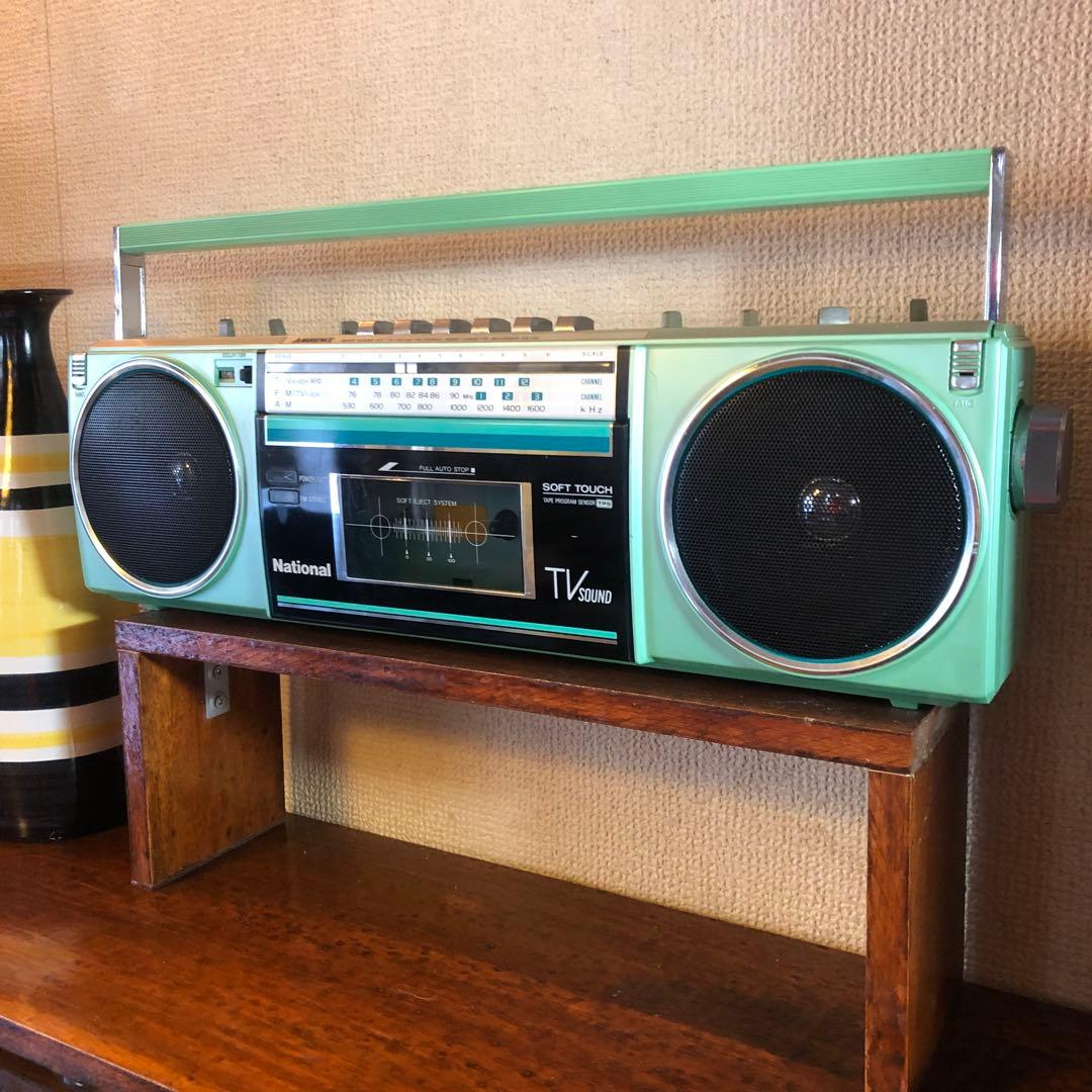 【再生可】80s ファンシーレトロ ヴィンテージ ラジカセ80年代