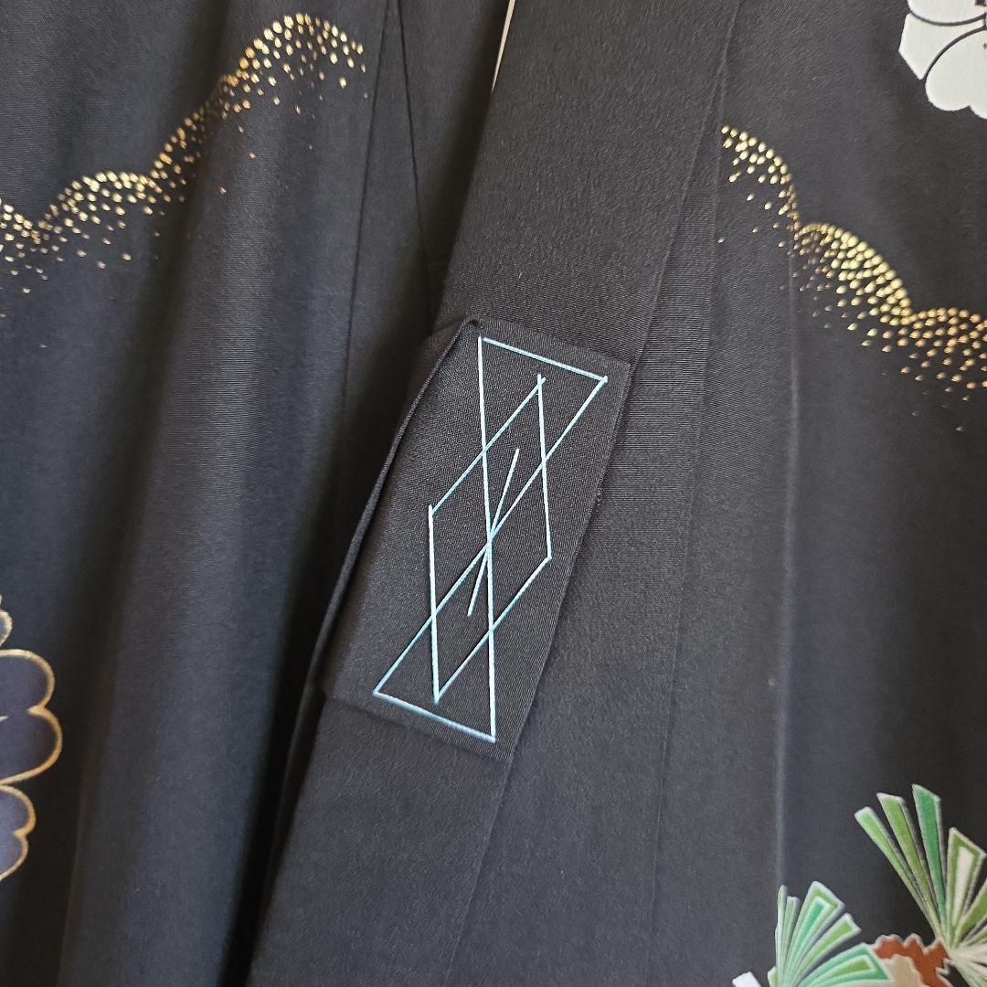 No63 正絹　男の子お祝い着物　長襦袢付き　産着　七五三