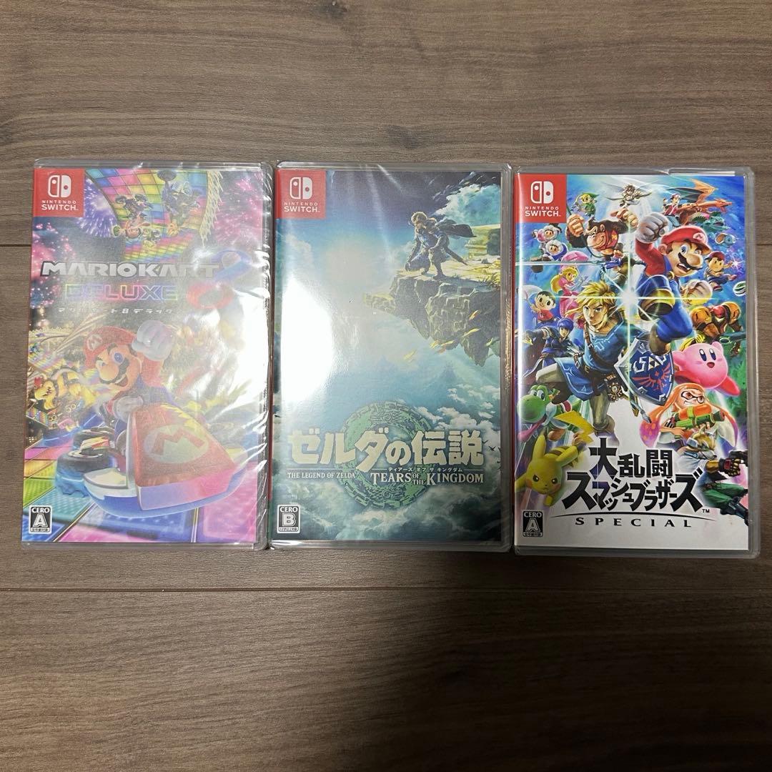 任天堂Switch ゼルダ　スマブラ　マリオカート　３本セット