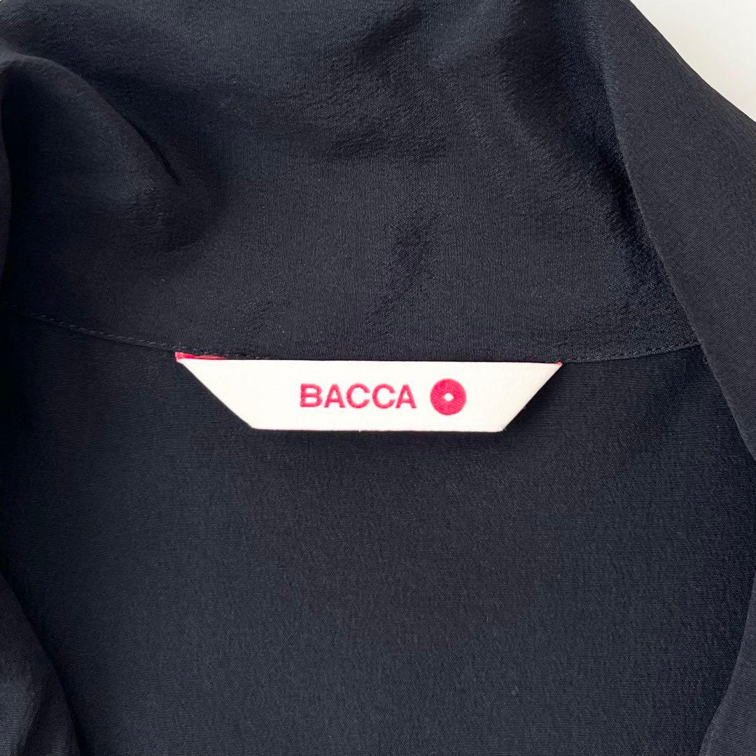 美品♪バッカ　シルク100% 洗える　シャツ　ボウタイ　リボン　日本製　長袖　M