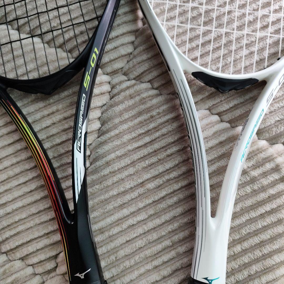 テニスラケット 2本セット ホワイト/ブラック