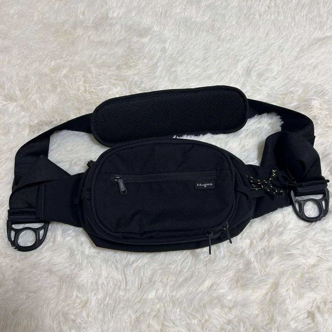 【極美品】Hugoo ハグーヒップシートショルダーバッグ　ベビースリング抱っこ紐