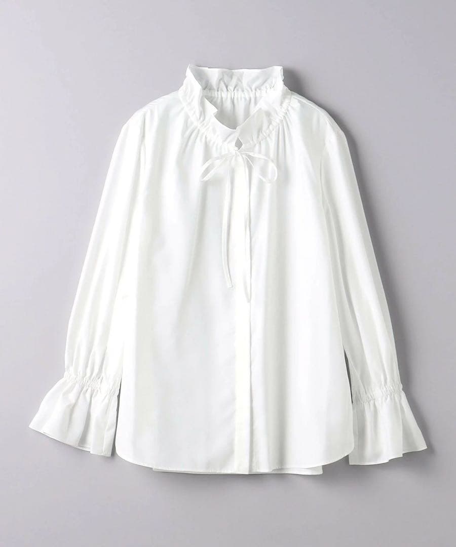 フリルカラーフレアスリーブブラウス　ユナイテッドアローズ
