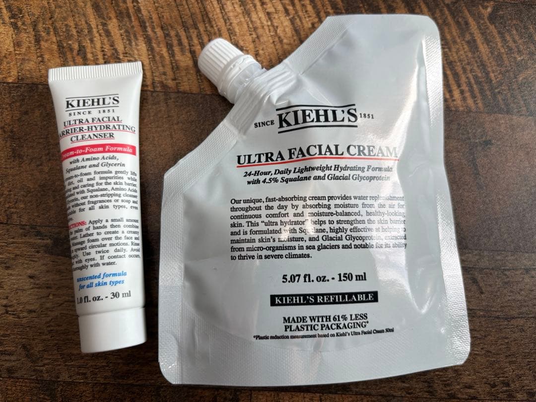 キールズクリームUFC(詰め替え)&モイストクレンザー(お試しサイズ)