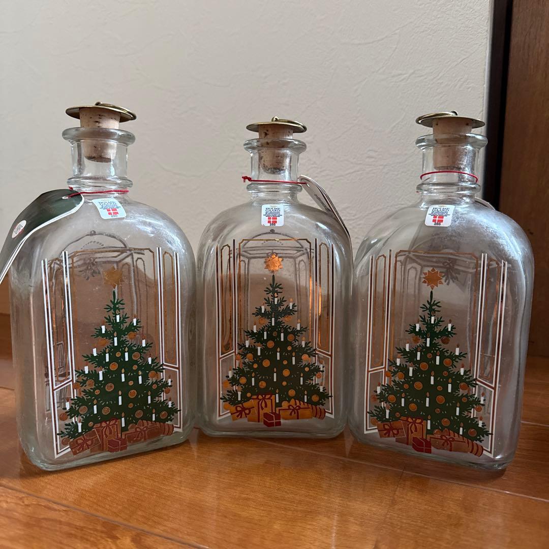 新品 Holmegaard クリスマスボトル 1985 3本