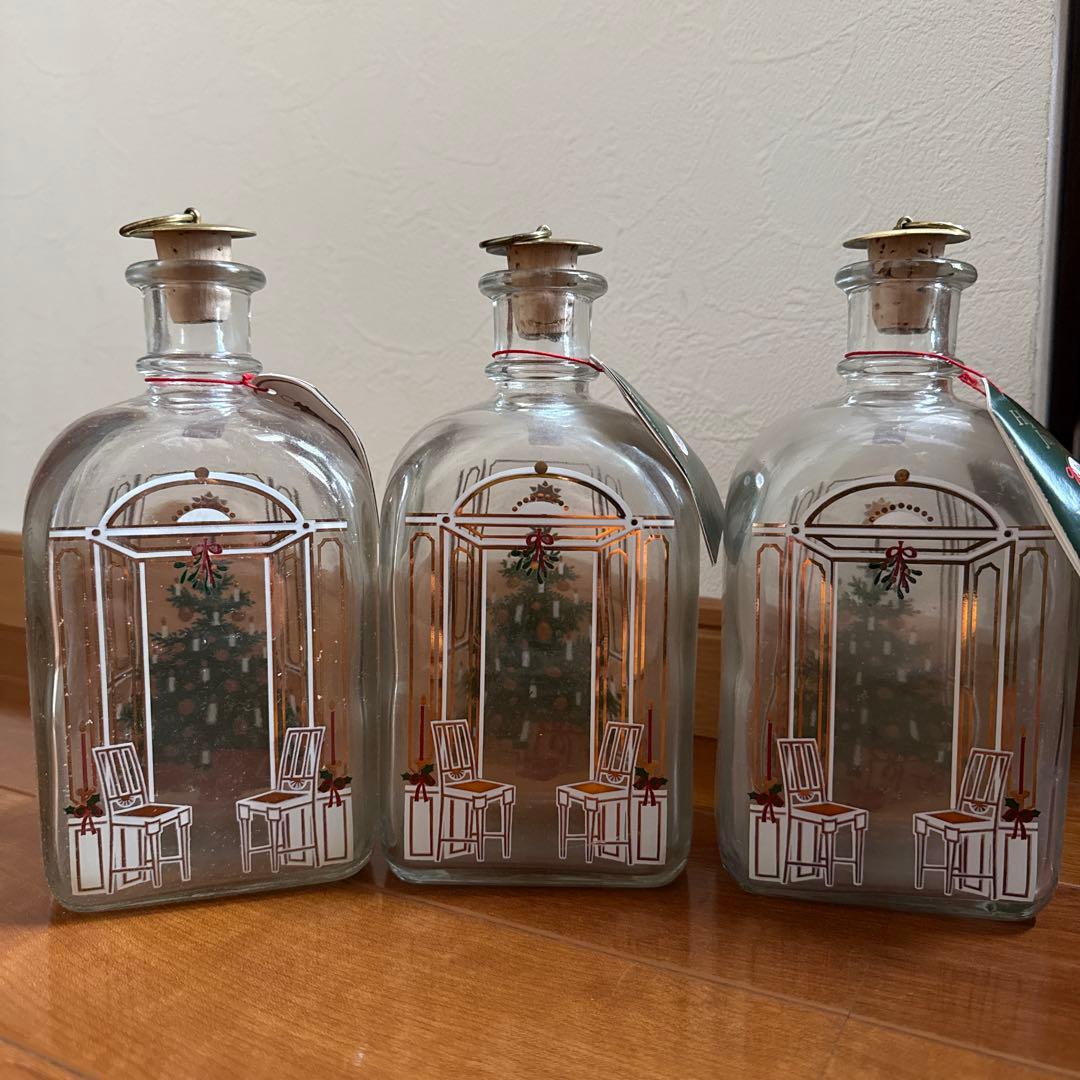 新品 Holmegaard クリスマスボトル 1985 3本