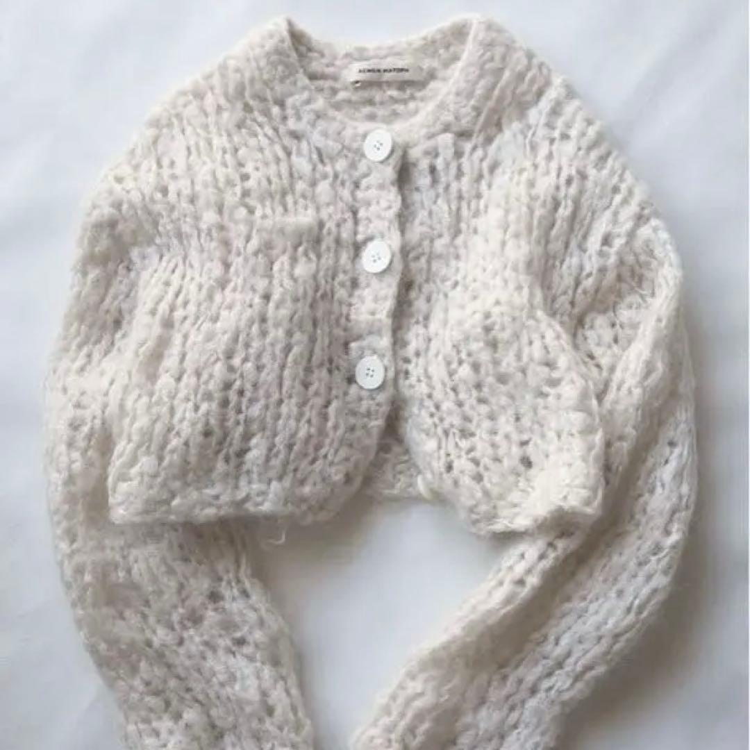 aewen matoph ハンドニットカーディガン