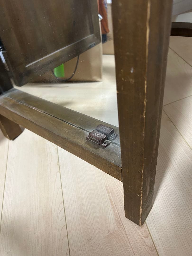 姿見　ドア　扉　レトロ　アンティーク