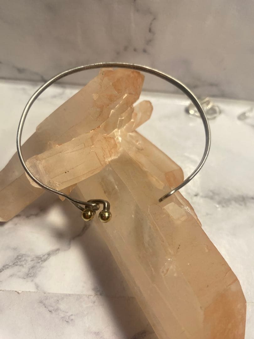 良品 Tiffany&Co.ティファニーフックアンドアイ 925K14バングル